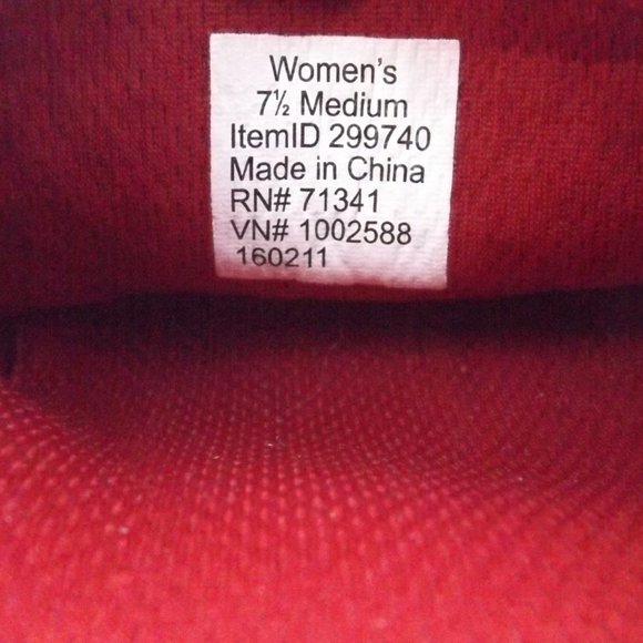 L.L. Bean, Bean Sport Woven, Red Slip Ons, Mint Condition! - Picture 8 of 9